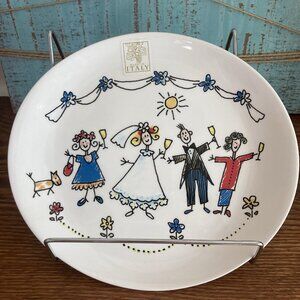 Opificio Etico Oval Wedding Bride’s Family Appetizer Plate Italy